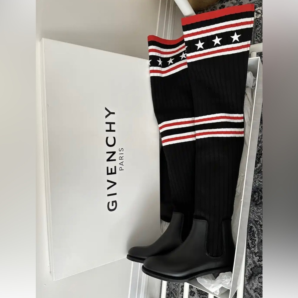 Givenchy Over The Knee Star Boots